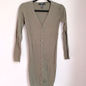 Green Long Duster Cardigan